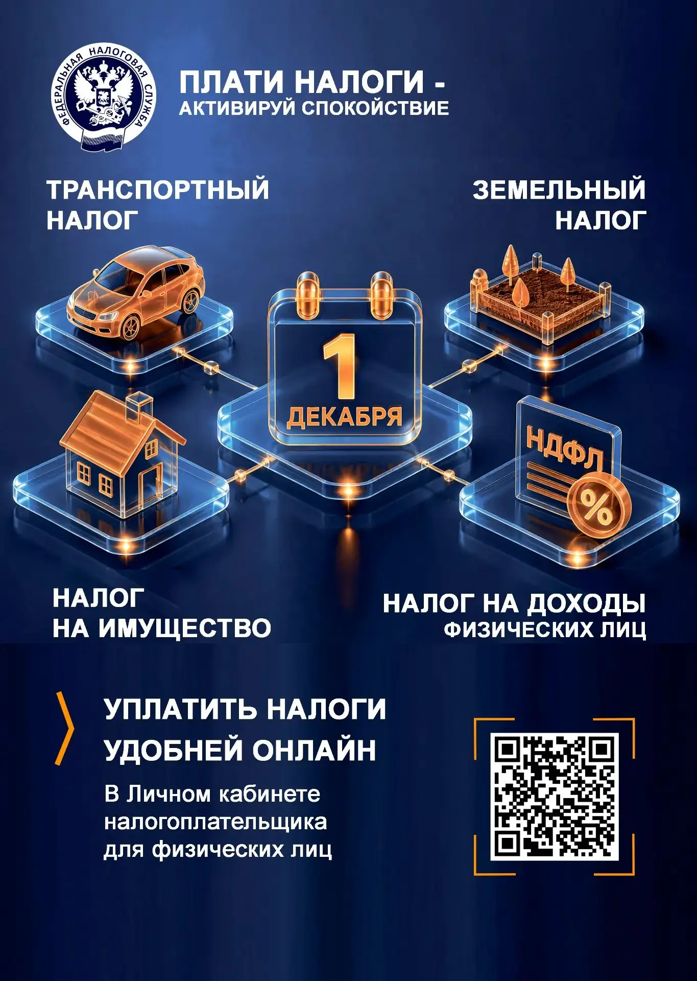 1 декабря - срок уплаты налогов!