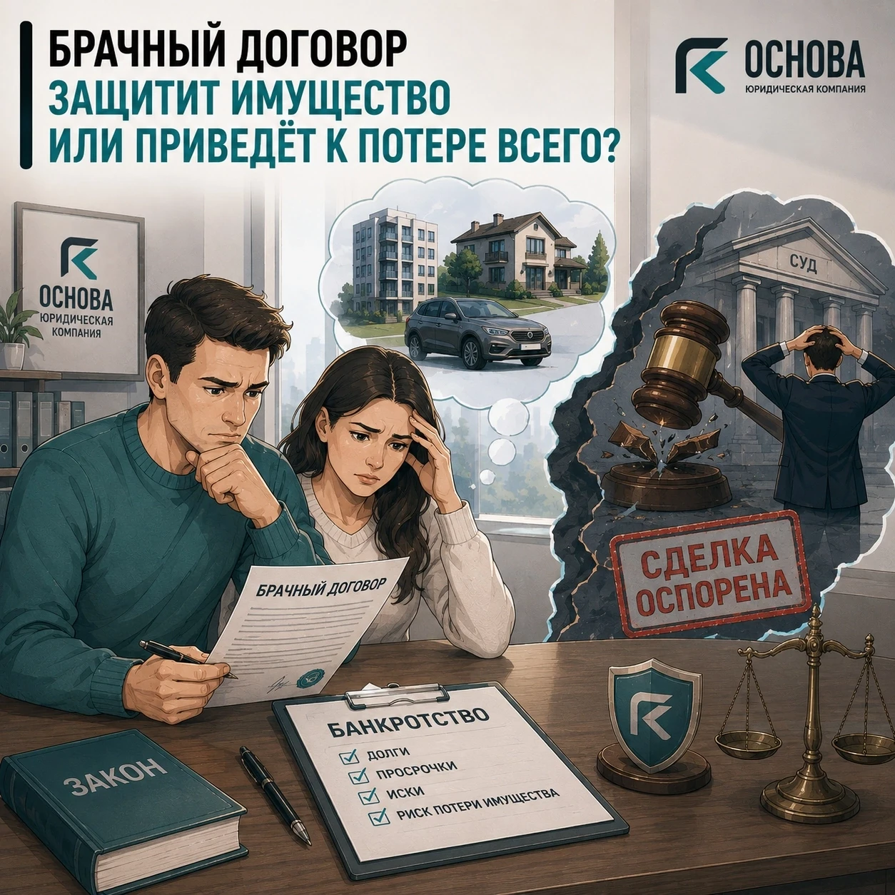 «Милый, давай быстро перепишем всё на меня, пока приставы не забрали!» — с этой идеи на...