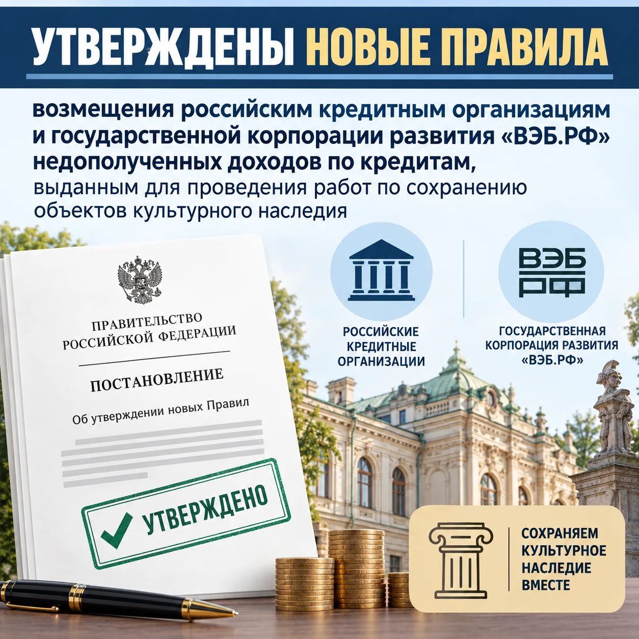 🏛️ Хорошие новости для инвесторов и хранителей истории! 🏛️