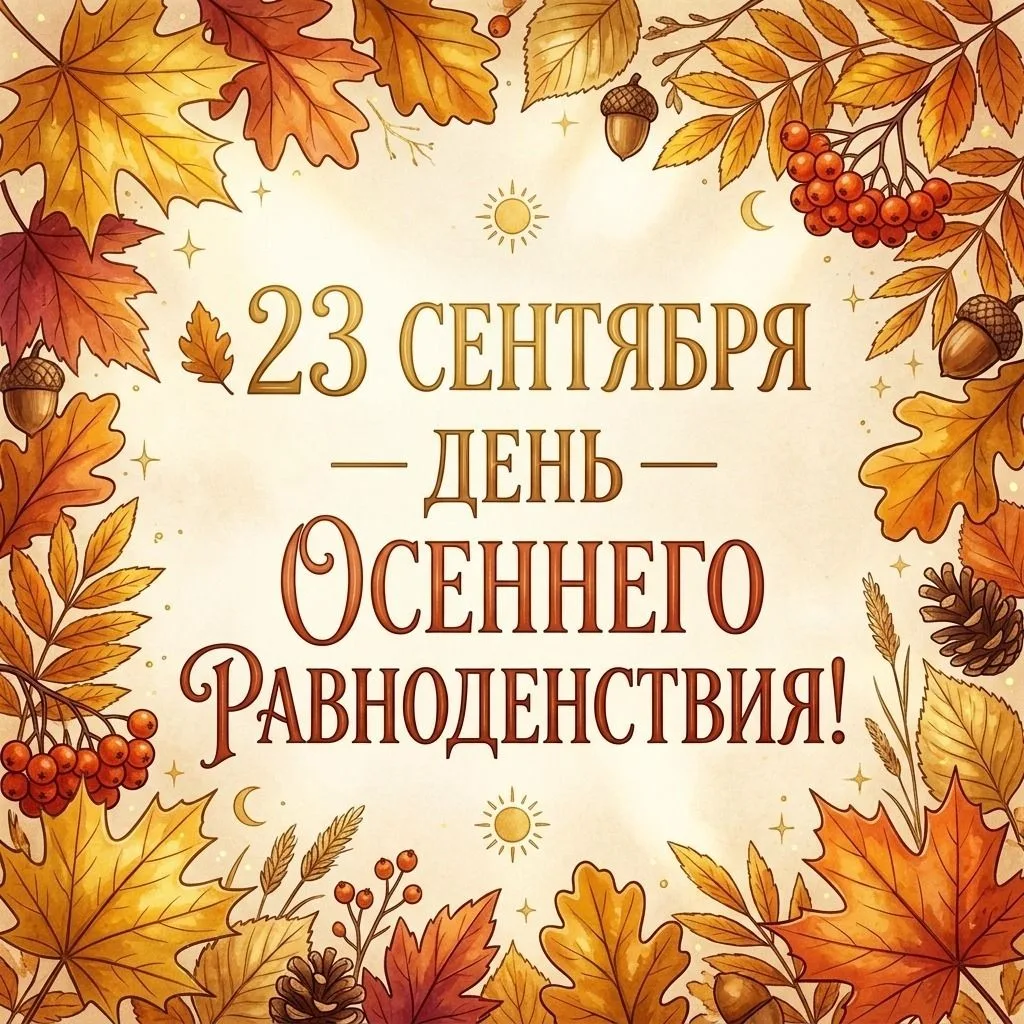 🍂 23 сентября — день осеннего равноденствия!