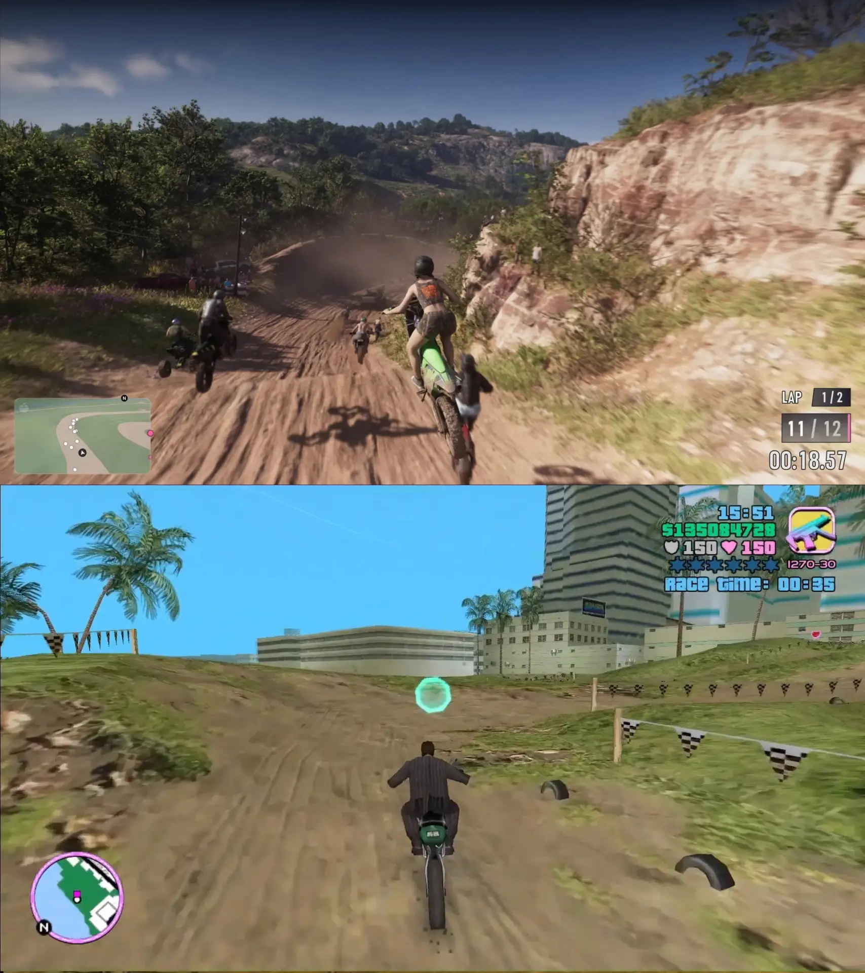 🌴 Эволюция длиной в 24 года: как изменился Вайс-Сити от релиза 2002 года до GTA 6
