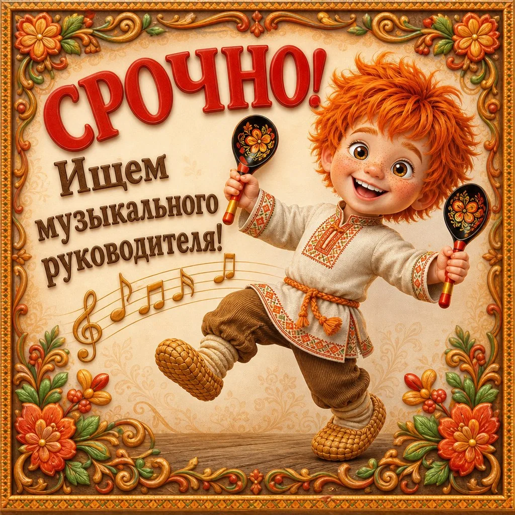 В детский сад № 172 «Сказка» нужен музыкальный волшебник! 🎵🎶