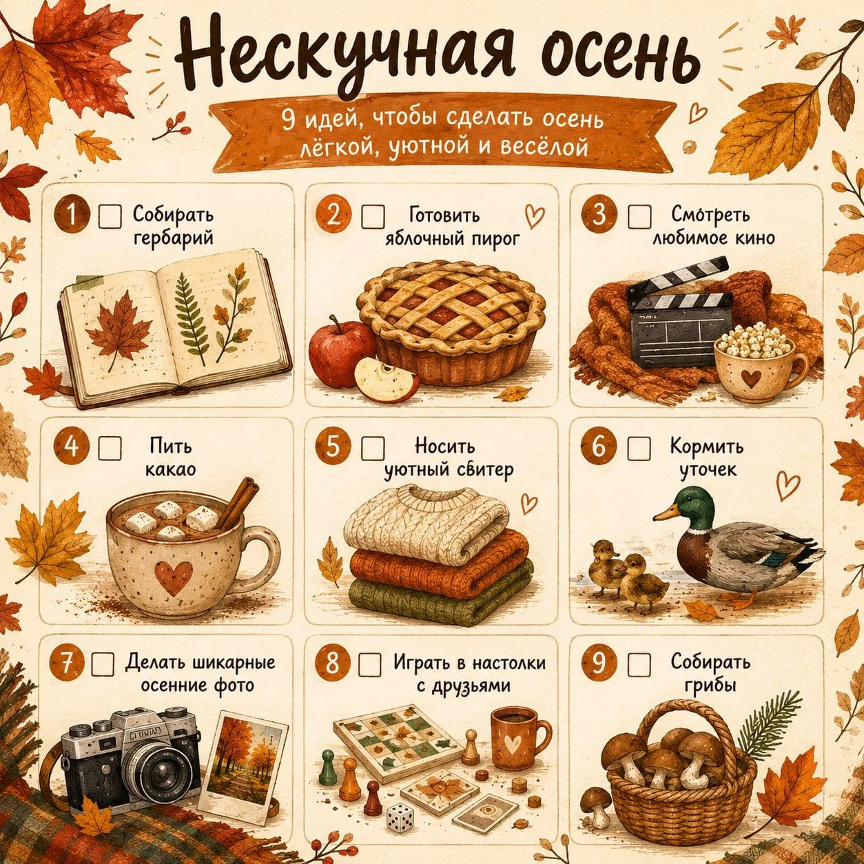 🍁 Осенняя погода пришла в Москву