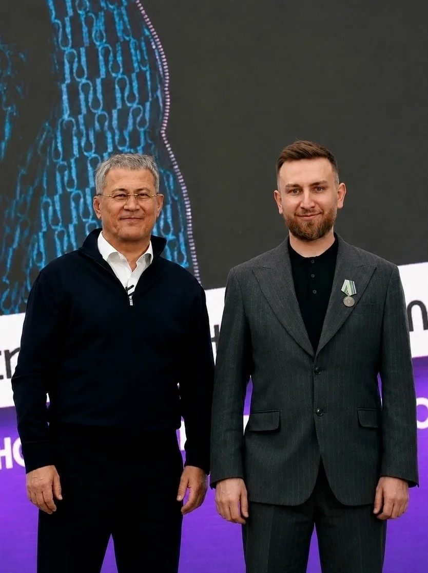 ⭐Руслан Сагадеев из Баймака получил медаль «От благодарного народа Башкортостана» из ру...