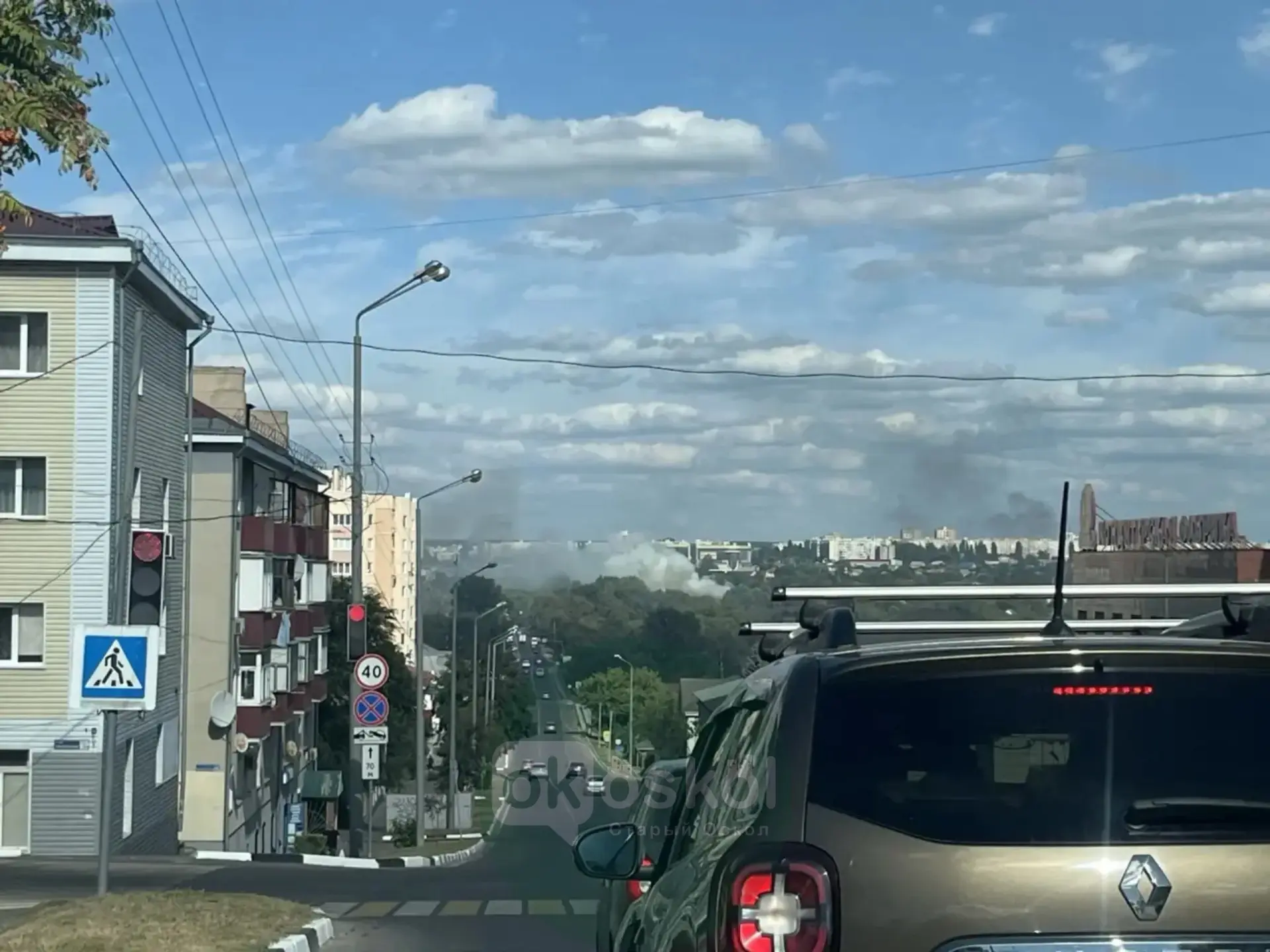 😔Как выяснилось, горит здание бывшей школы №4 на Южной улице
