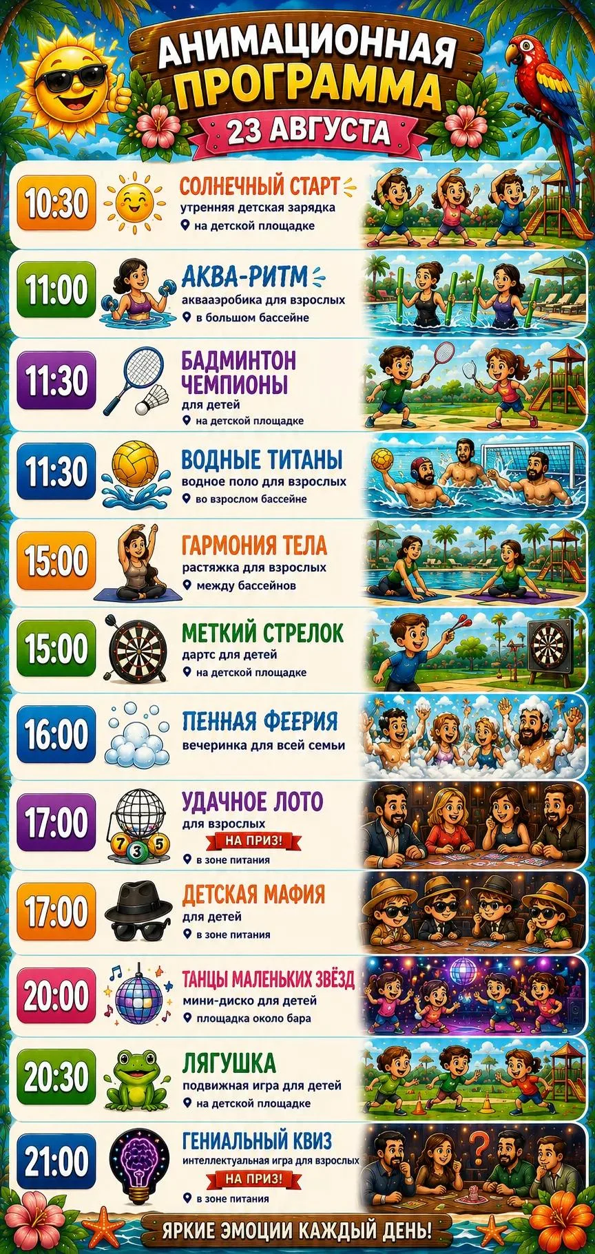 Еще одно замечательное летнее утро в апарт-отеле " 7 небо "!  23 августа заряжаемся эне...