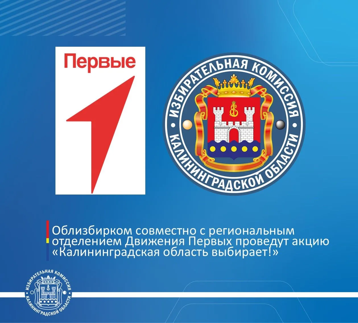 Облизбирком совместно с региональным отделением Движения Первых проведут акцию «Калинин...