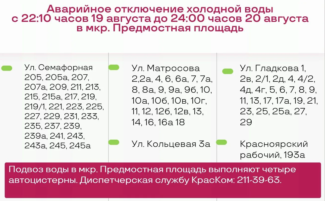 🚜КрасКом продолжает аварийно-восстановительные работы на ул. Гладкова