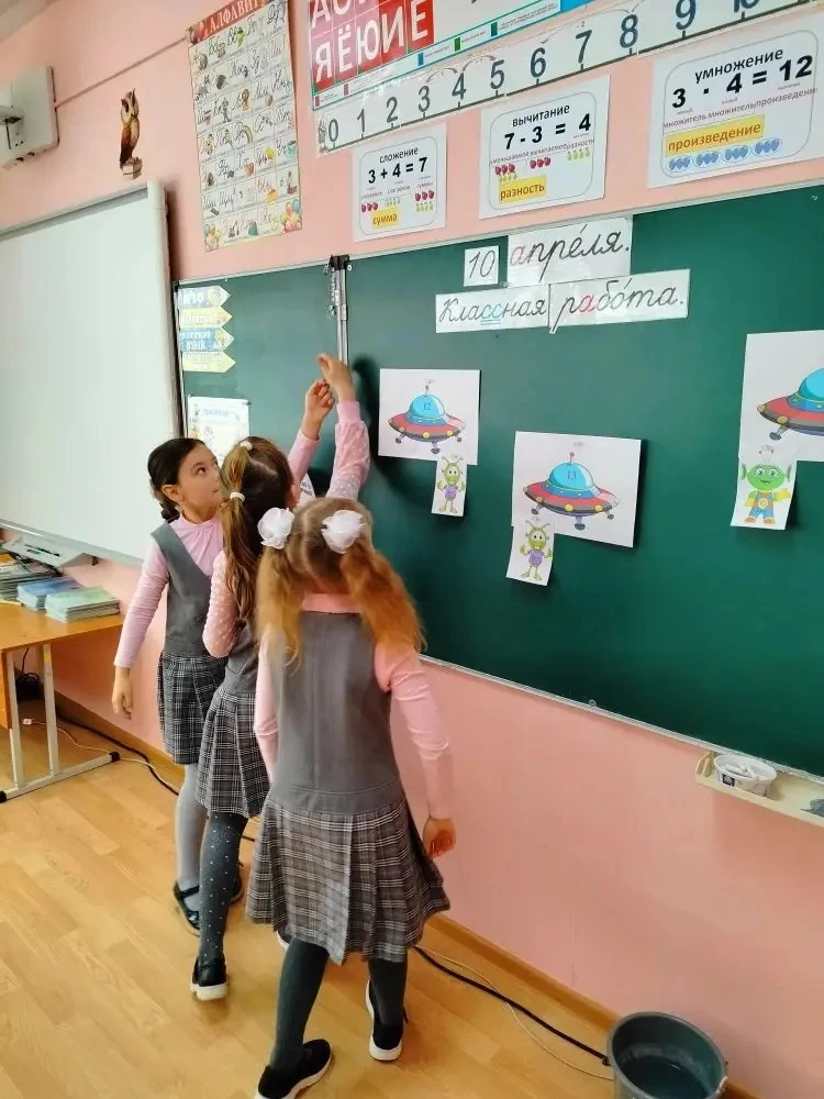 🌟 Неделя космических уроков в 1 В классе. Путешествие в мир звёзд и планет! 🌟💫 На протяжении целой н