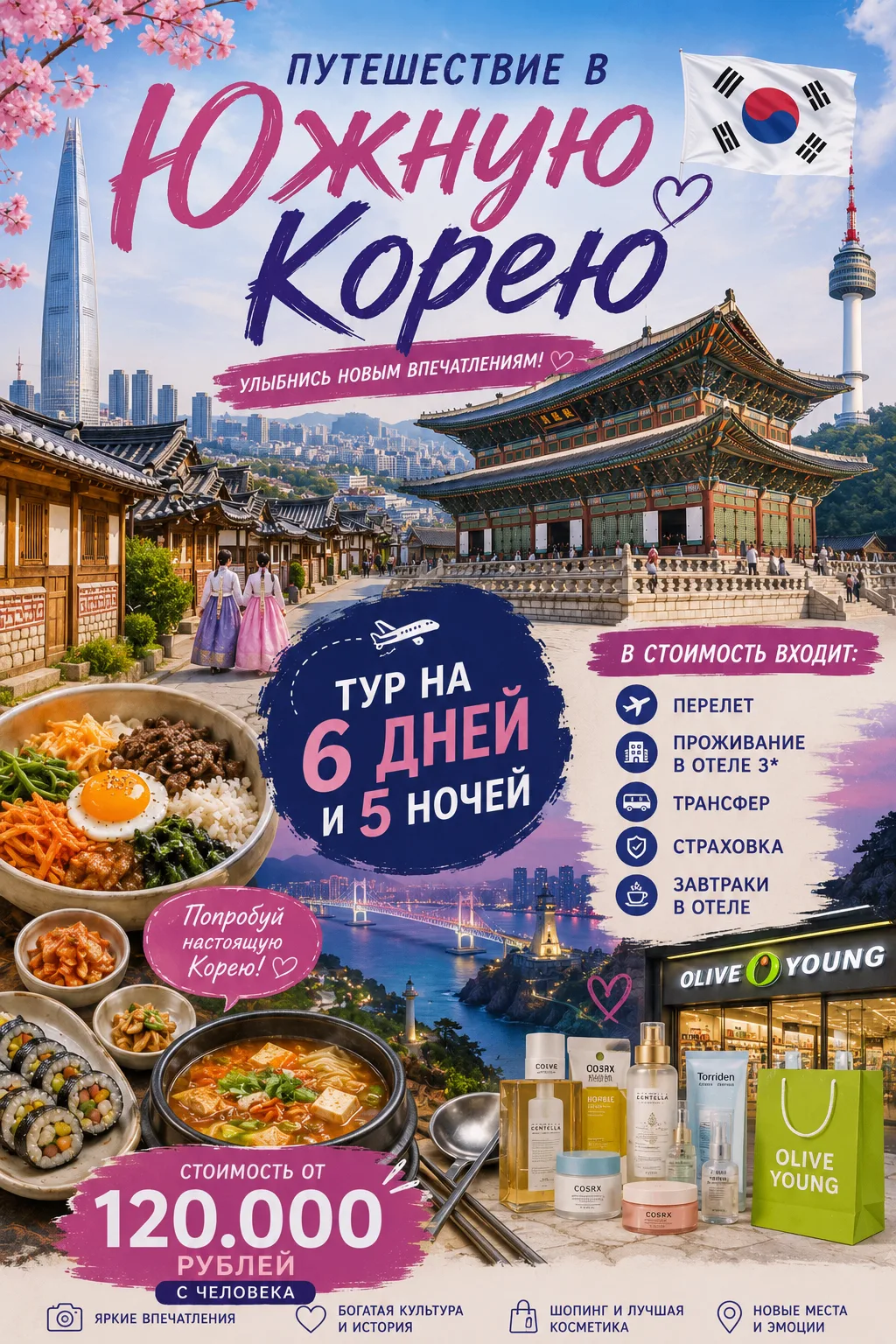 🔥ВСТРЕЧАЙТЕ, НОВИНКА. ТЕПЕРЬ С НАМИ МОЖНО ОТПРАВИТЬСЯ В СЕУЛ.😎🇰🇷

🌆ЮЖНАЯ КОРЕЯ — страна, где тр