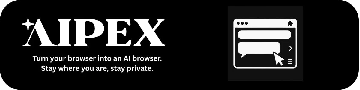 AIPex — это расширение для браузера с открытым исходным кодом, которое превращает ваш б...
