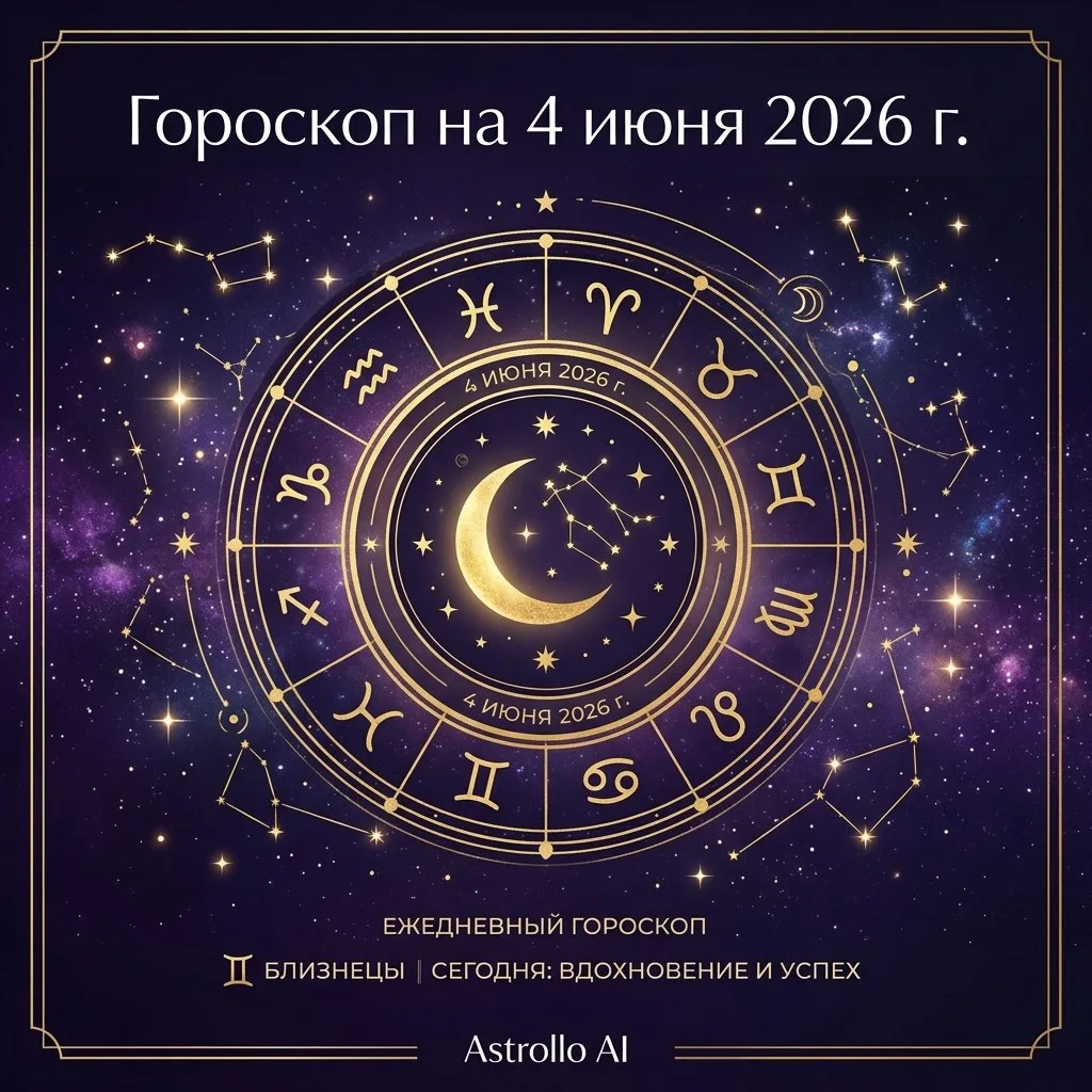 🔮 Гороскоп на 4 июня 2026 г.