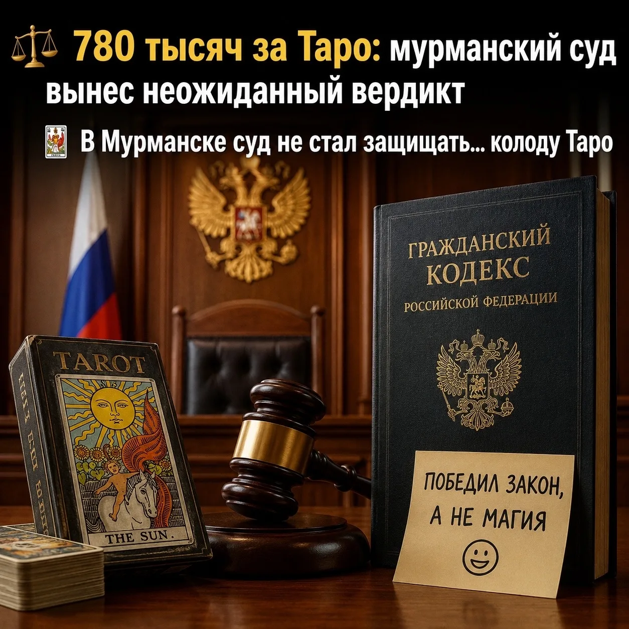 ⚖️ 780 тысяч за Таро: мурманский суд вынес неожиданный вердикт