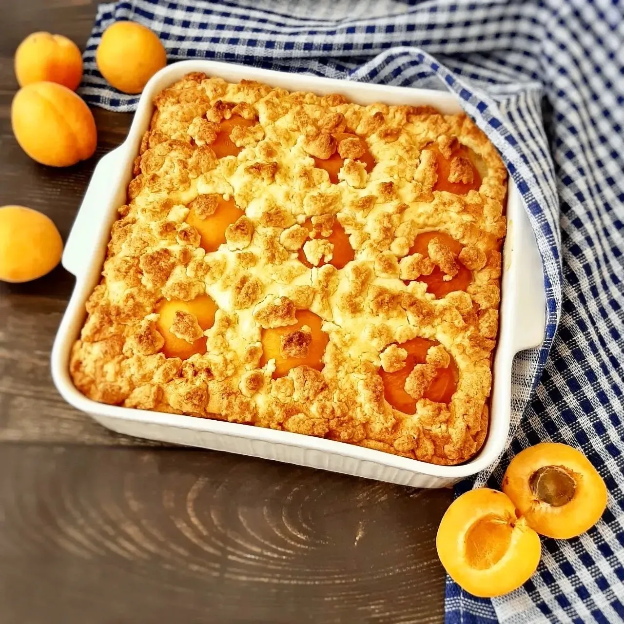 Королевская ватрушка с абрикосами