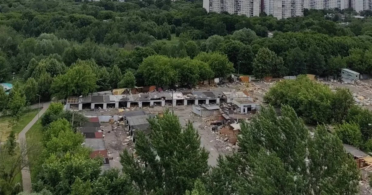 Ксения Крестникова показала, как выглядит территория после сноса гаражей.