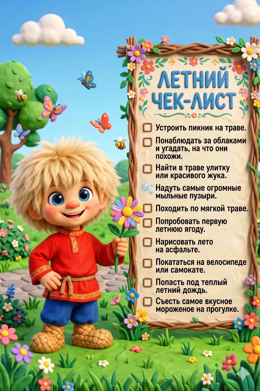 Летний чек - лист ♥️ добавляйте свои!