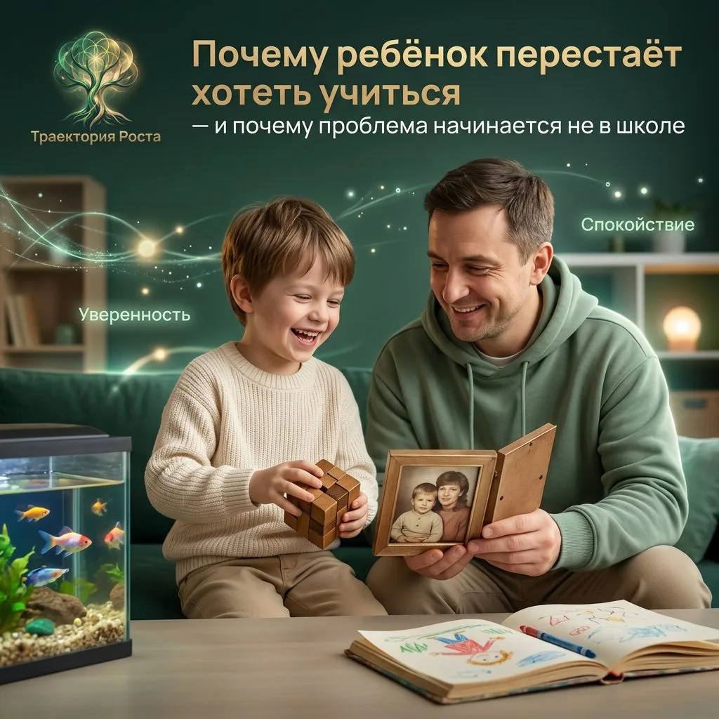 🟢⬆️ Почему ребёнок перестаёт хотеть учиться — и почему проблема часто начинается не в ...