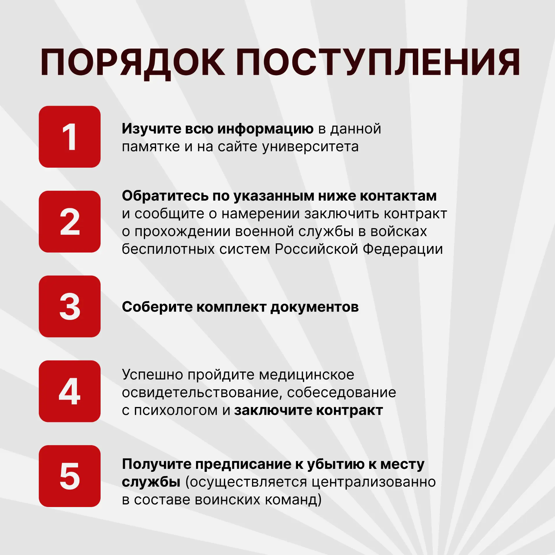 Порядок поступления на службу в войсках БПЛА
