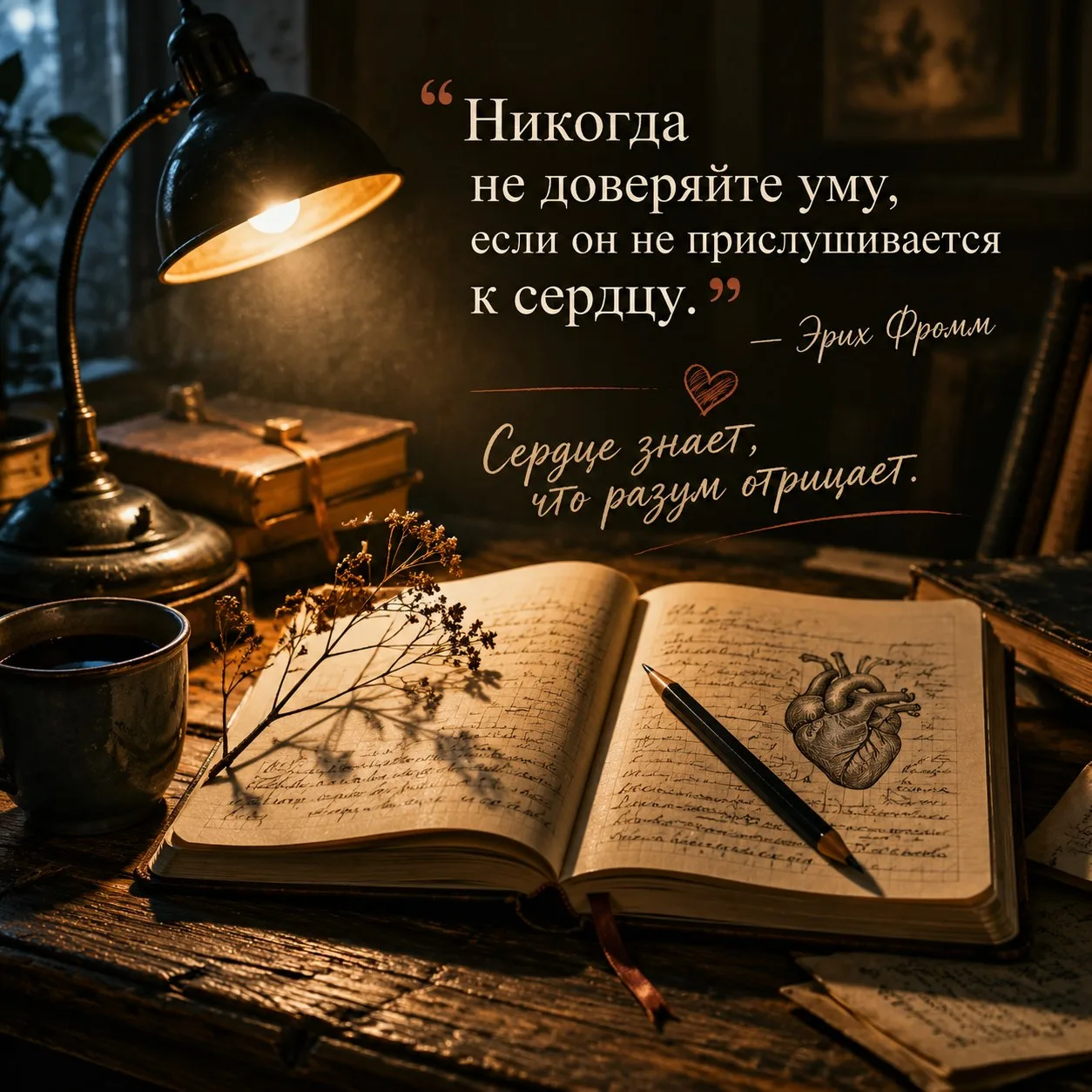 Никогда не доверяйте уму, если он не прислушивается к сердцу. 📚 Эрих Фромм 

#цитаты

Территория ду
