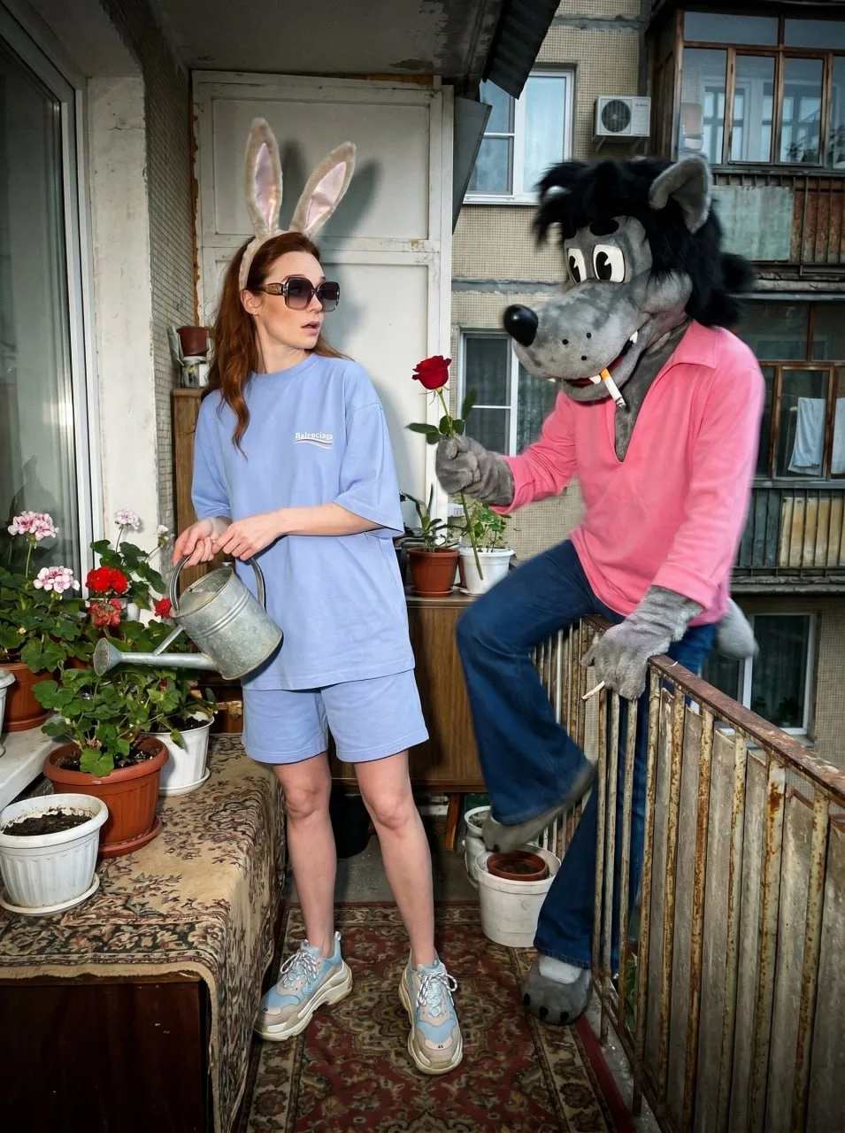 Сцена на балконе 🏠