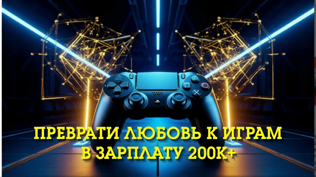 Ты не «просто геймер». Ты будущий левел-дизайнер с зарплатой от 200 000 ₽.