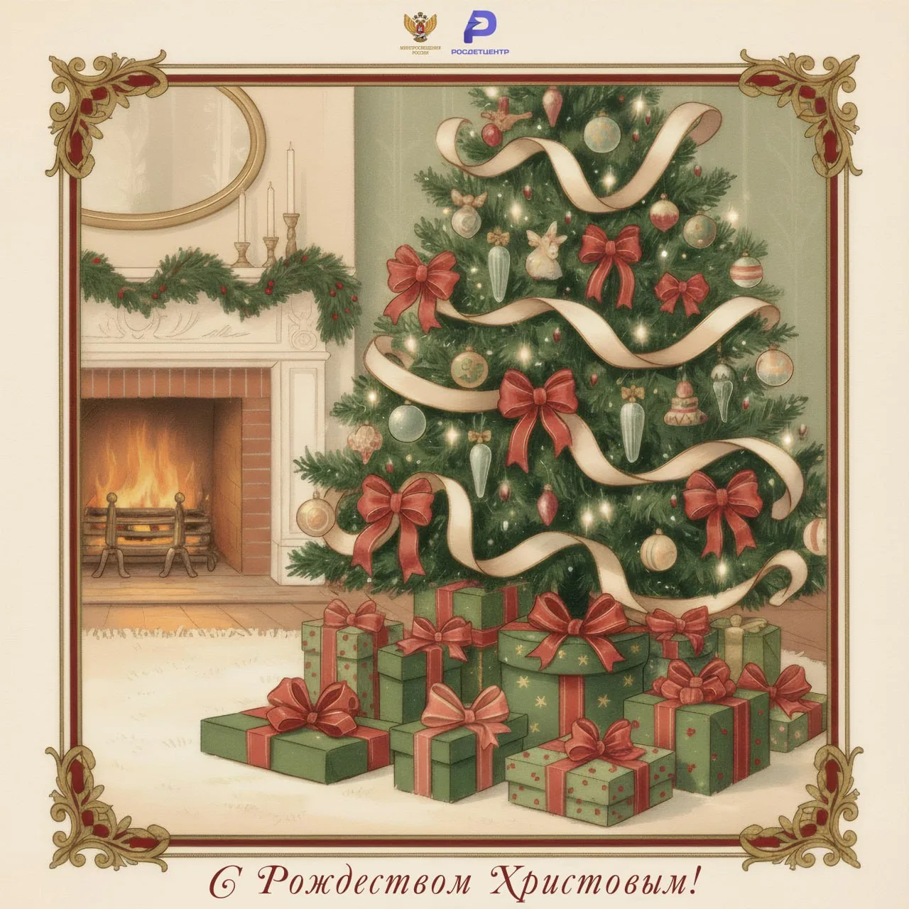 Канун Рождества Христова🎄  В канун праздника делимся открытками, чтобы вы могли бы вы поздравить ими