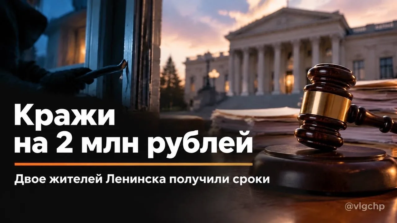 Двое жителей Ленинска получили сроки по делу о серии краж из домовладений.