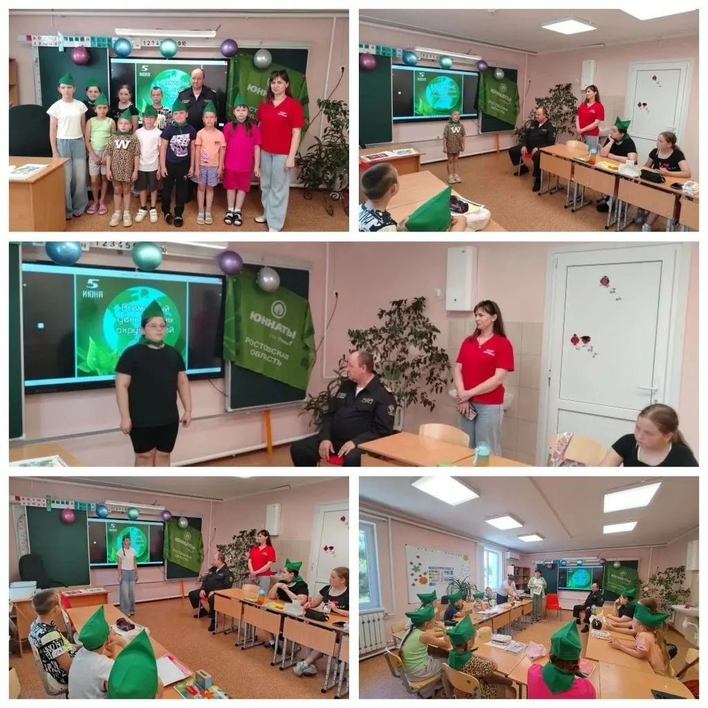 🎲Четвёртый день пришкольного лагеря начался с весёлой🏃 утренней зарядки, во время которой ребята з
