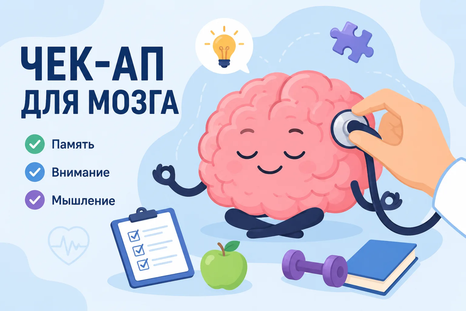 ✌🏻Чек-ап для мозга: позаботьтесь о самом важном 
 
 22 июля в рамках Недели сохранения здоровья гол