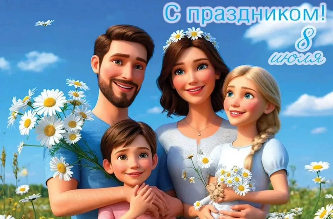 8 июля, мы отмечаем замечательный праздник — День семьи, любви и верности! 💖
Этот день — прекрасная