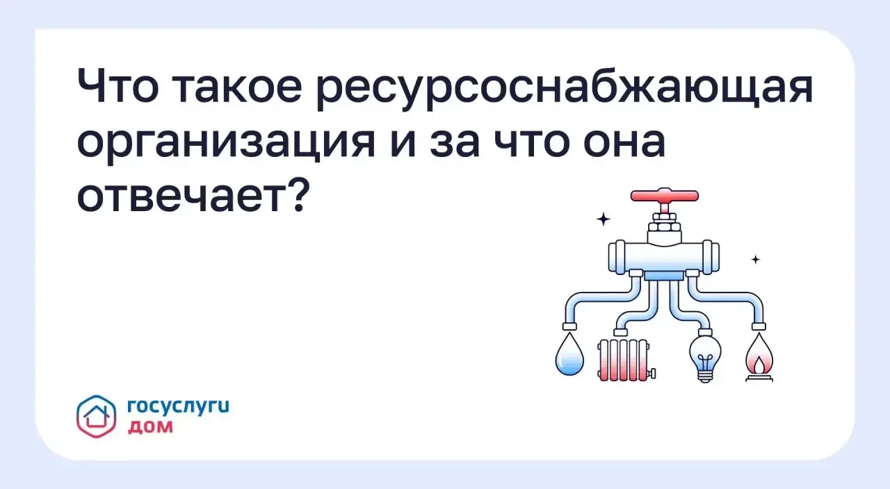 Что такое ресурсоснабжающая организация и за что она отвечает?