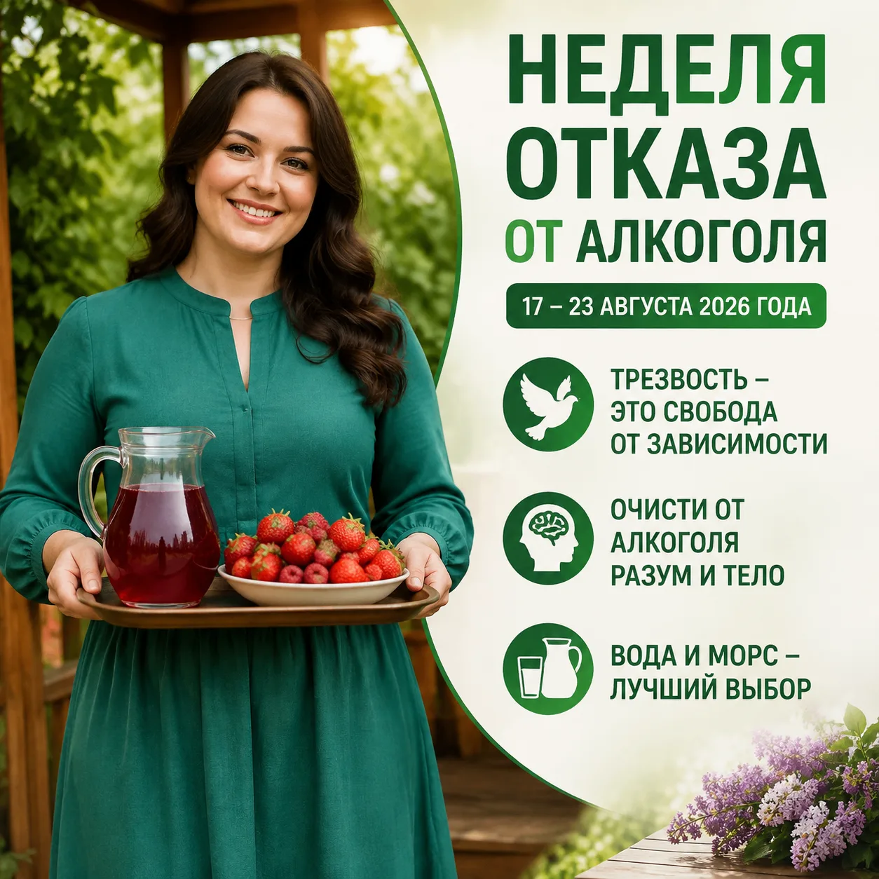 Трезвость – это свобода от зависимости