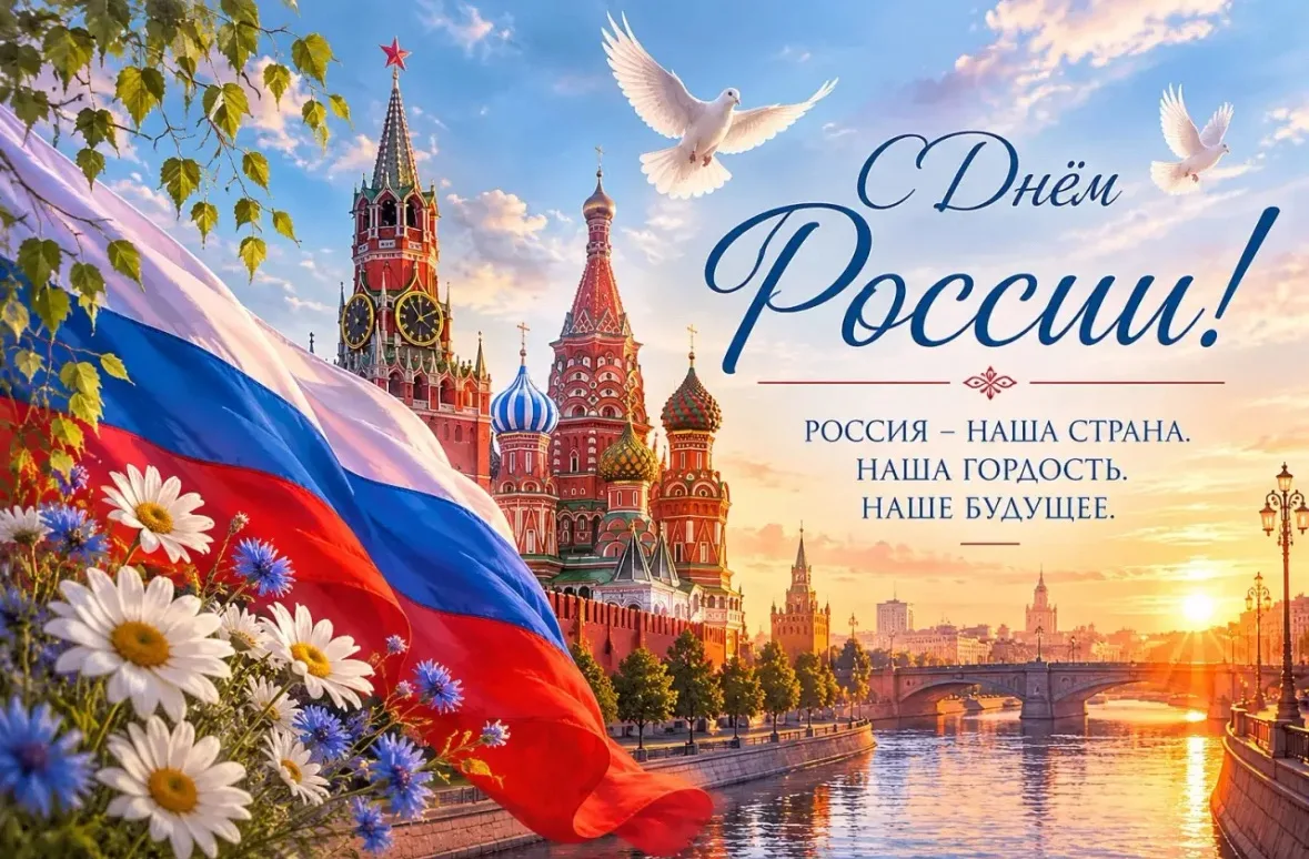 Уважаемые родители и дорогие коллеги! 
Поздравляем вас с Днём России! 🇷🇺 Этот праздник — символ ед