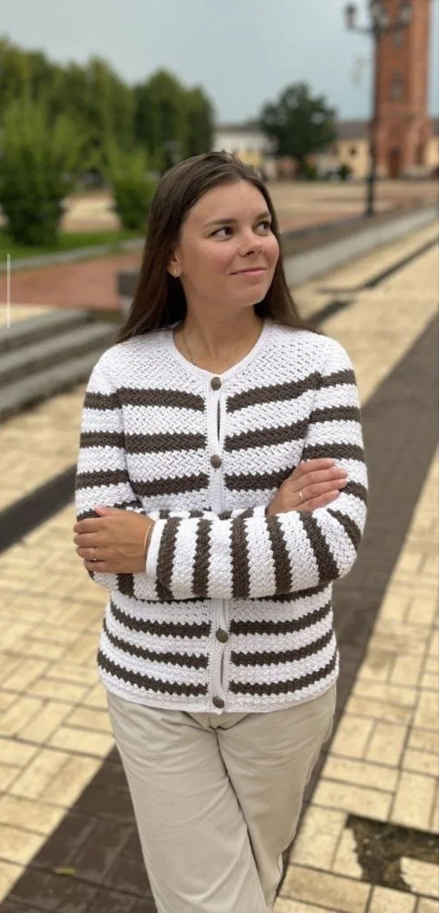 Жакет крючком 🧶 Схема 🧶