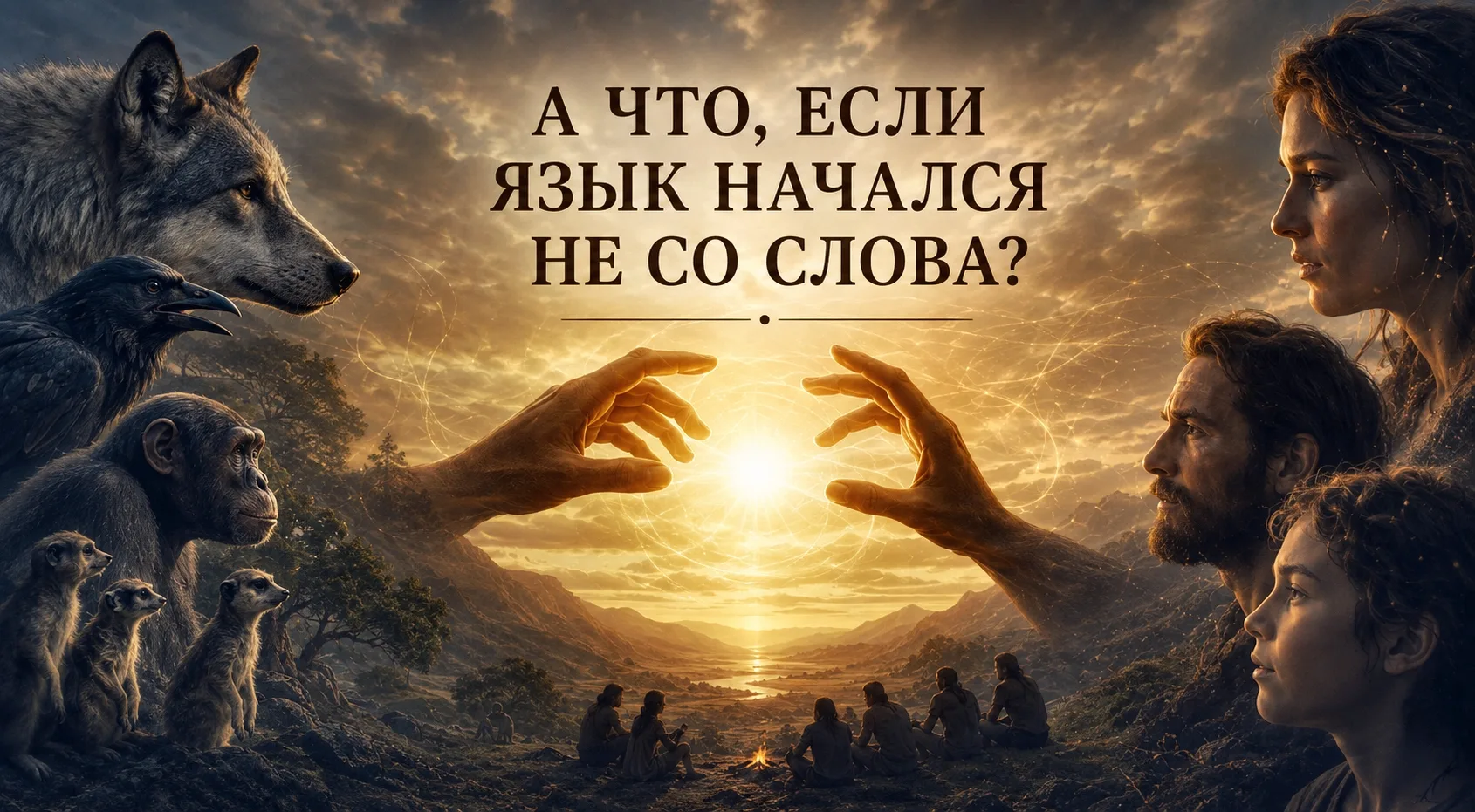 А ЧТО, ЕСЛИ ЯЗЫК НАЧАЛСЯ НЕ СО СЛОВА?