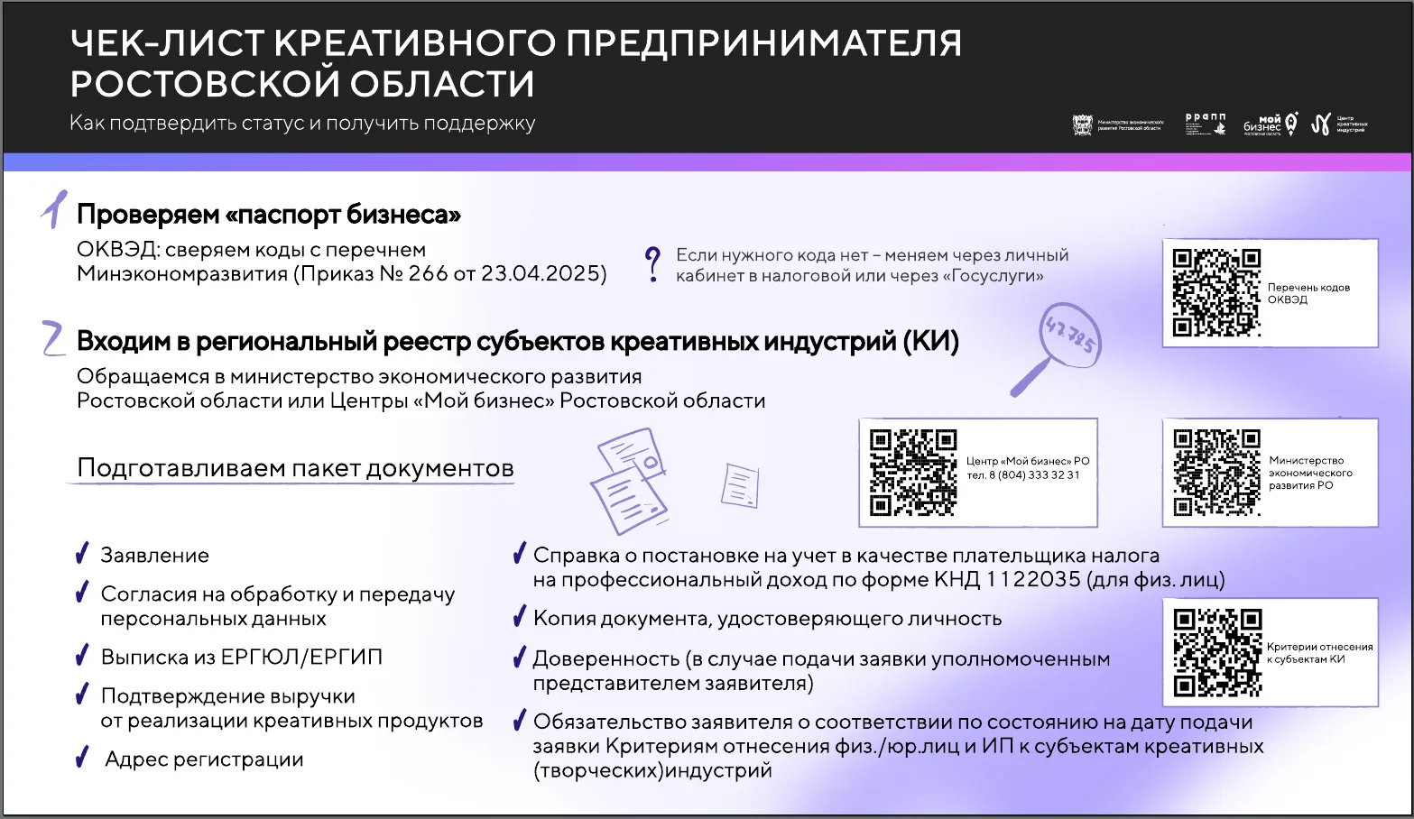 Продолжается прием заявок на включение в Реестр субъектов креативных (творческих) индус...