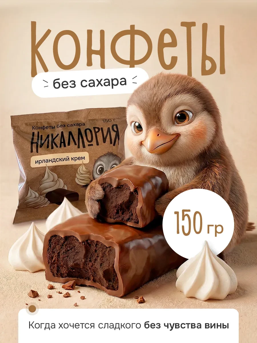 ⚡️ Шоколадные конфеты без сахара, НИКАЛЛОРИЯ
