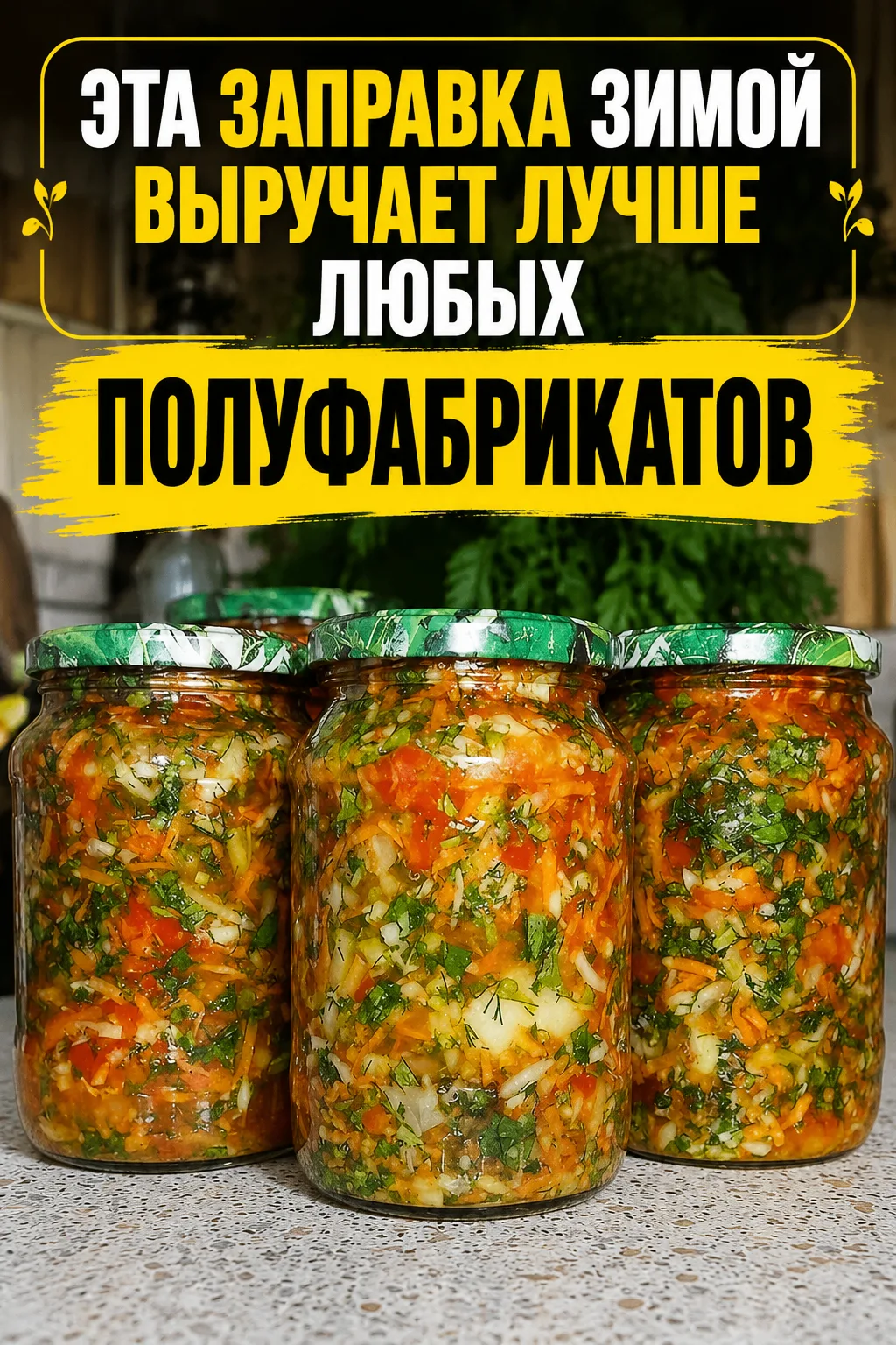 ПРОСТАЯ ЗАГОТОВКА, КОТОРУЮ ПОТОМ ОЦЕНИТЕ НЕ РАЗ 🌿