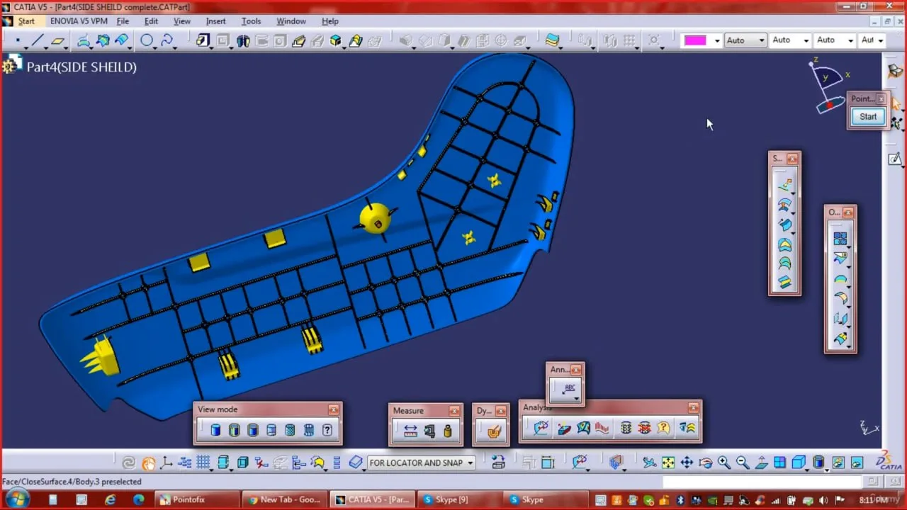 CATIA V5 Basic to Advance Interior Exterior Surfacing