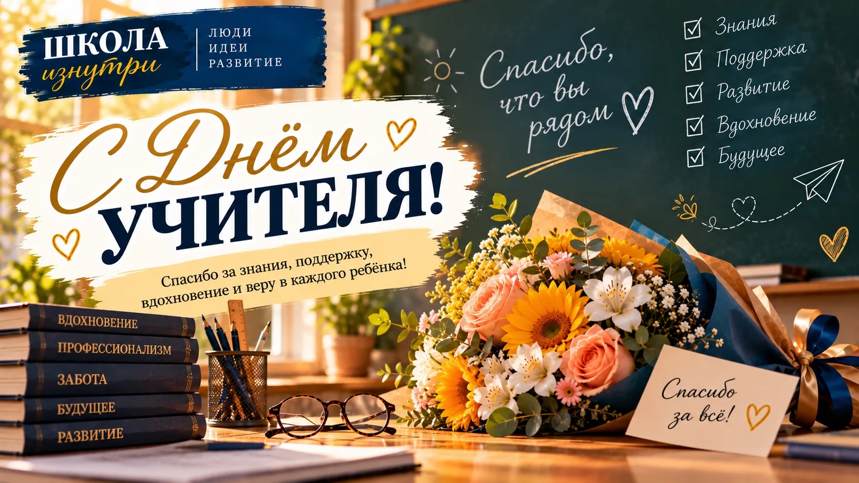 👩‍🏫 С ДНЁМ УЧИТЕЛЯ!