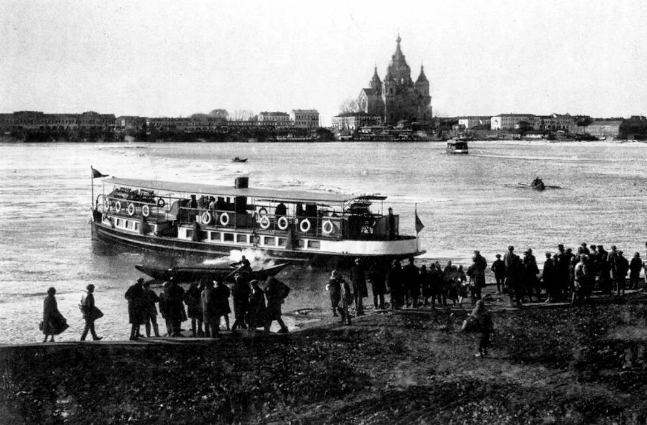 Пароход «Общества Финляндского легкого пароходства», Нижний Новгород, 1933 год.