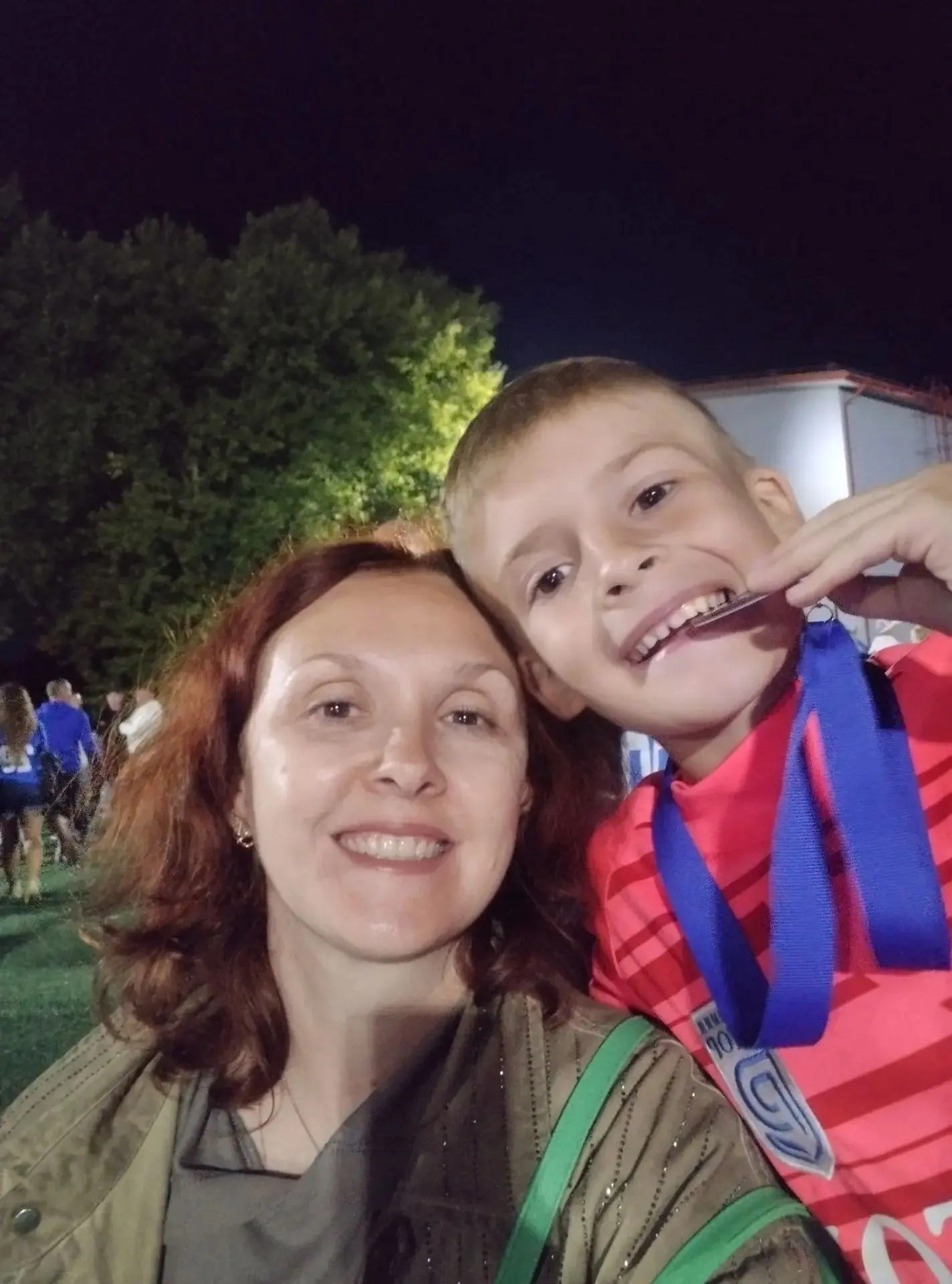 Татьяна Андреевна Бондаренко вчера были на турнире с сыном, жёсткая игра была, еле выиг...