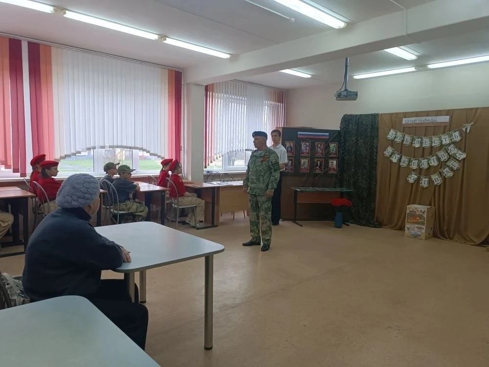 🇷🇺  В нашей школе открыт «Штаб победы»  Сегодня в нашей школе произошло важное и очень трогательное 
