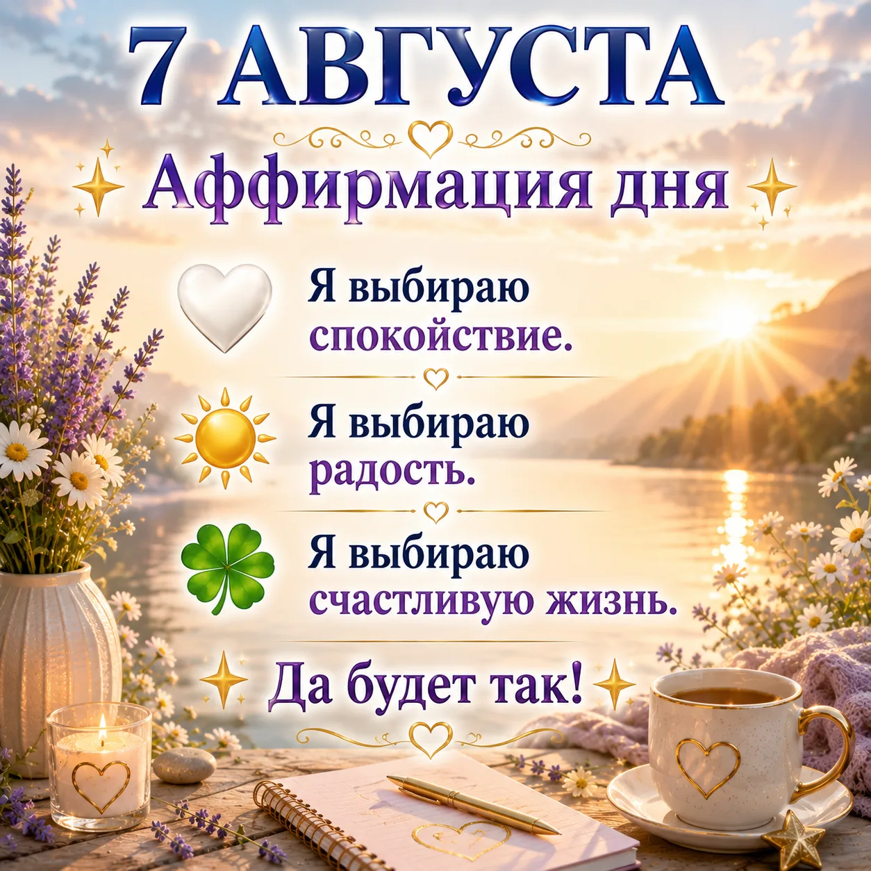 🌸 Улыбнитесь себе в зеркало и прочитайте аффирмацию 3 раза. Всё лучшее уже идёт к вам.