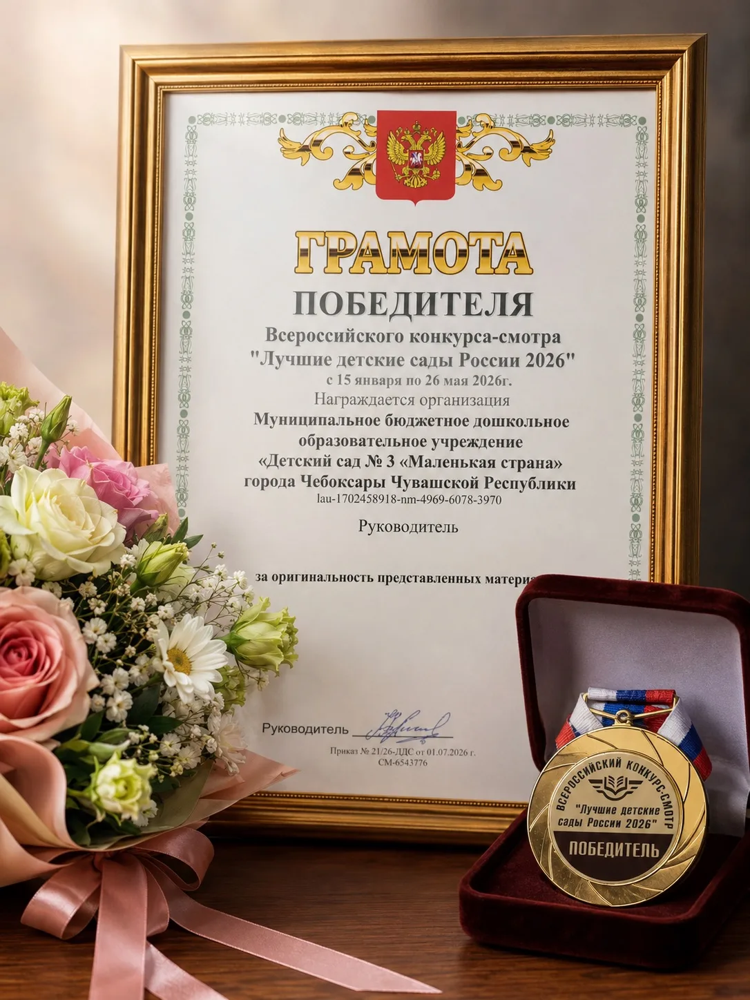 🎉Наш детский сад МБДОУ «Детский сад  №3» г. Чебоксары стал победителем Всероссийского ...