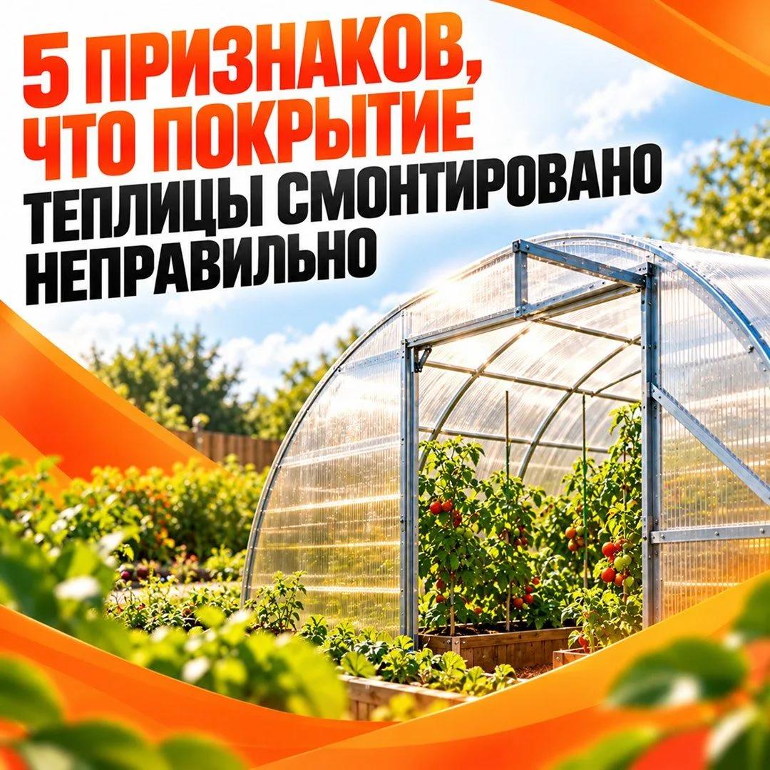 Иногда проблемы с теплицей появляются не из-за самого поликарбоната, а из-за ошибок при...