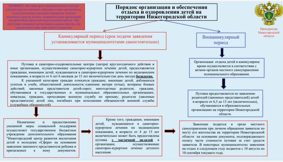 Порядок организации и обеспечения отдыха и оздоровления детей на территории Нижегородск...