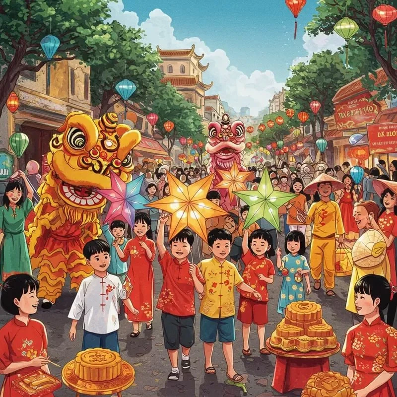Праздник середины осени во Вьетнаме - 2026

Тет Чунг Тху (Tết Trung Thu) — один из самых ярких празд