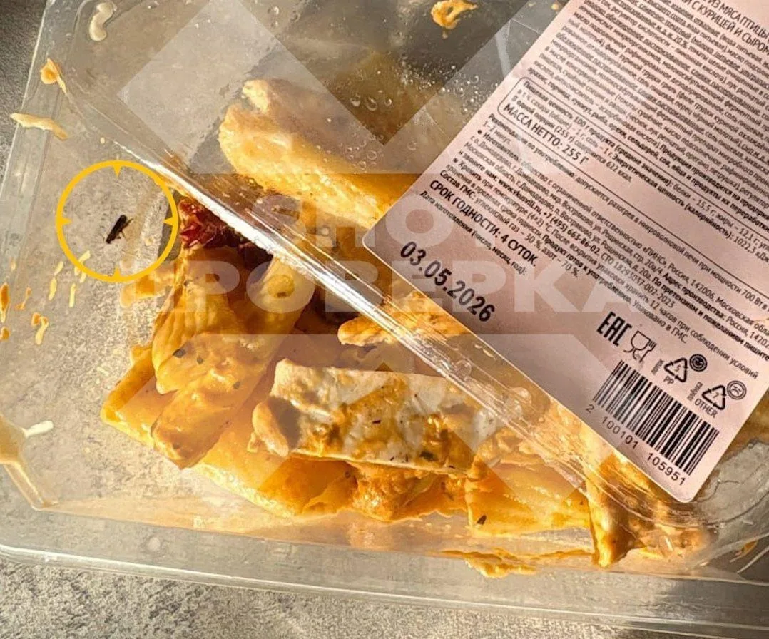 🤢 Москвичка нашла мёртвого таракана в пасте с курицей и сыром из «Вкусвилла»    Девушка заметила нас