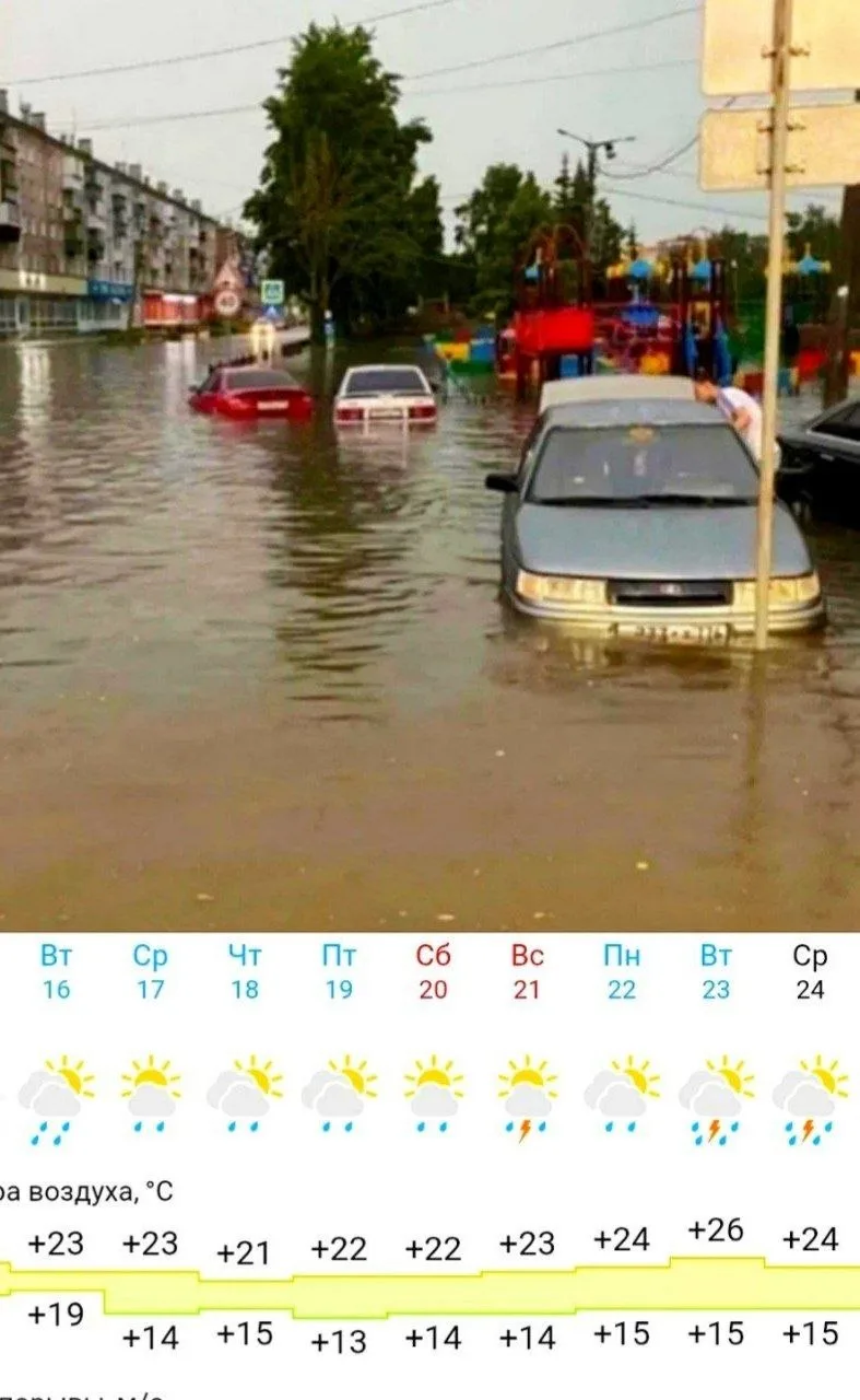 ⚡️⚡️☔️ Йошкар-Олу зальет дождями.